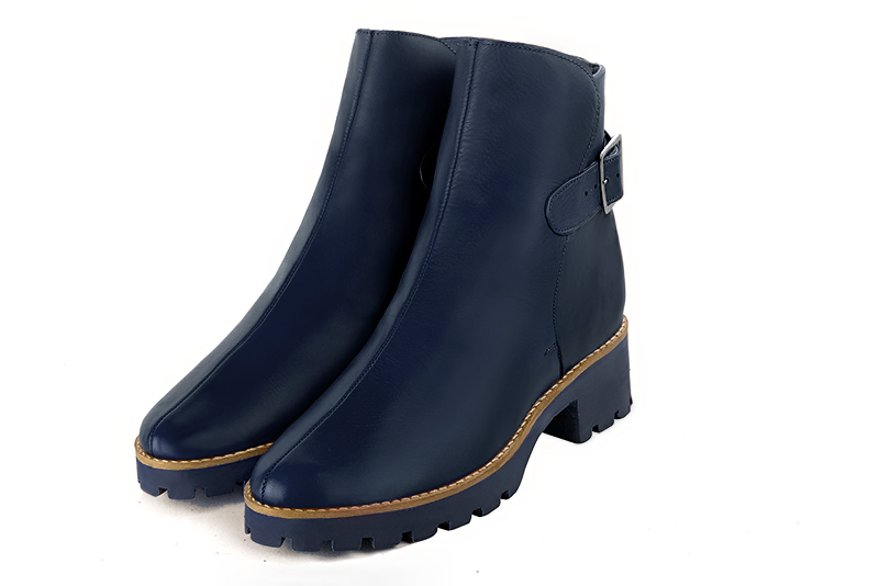 Navy blue dress booties for women - Florence KOOIJMAN